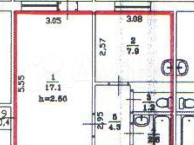 однокомнатная квартира на улице Пирогова дом 3 город Балахна