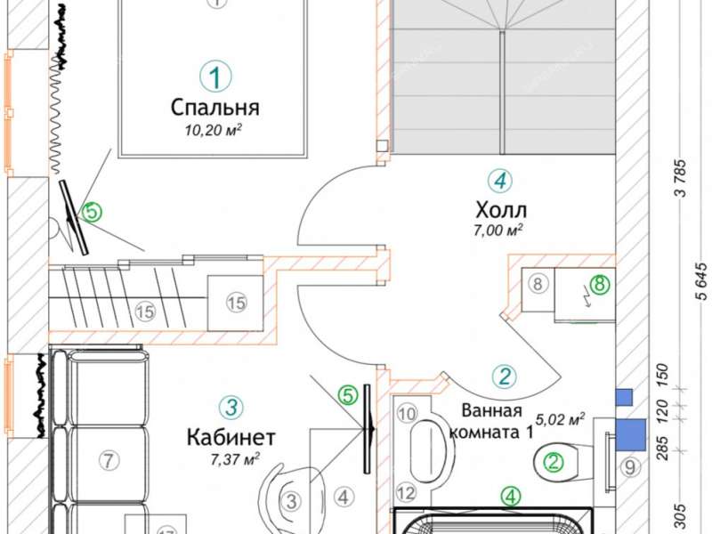 дом в деревне Новая