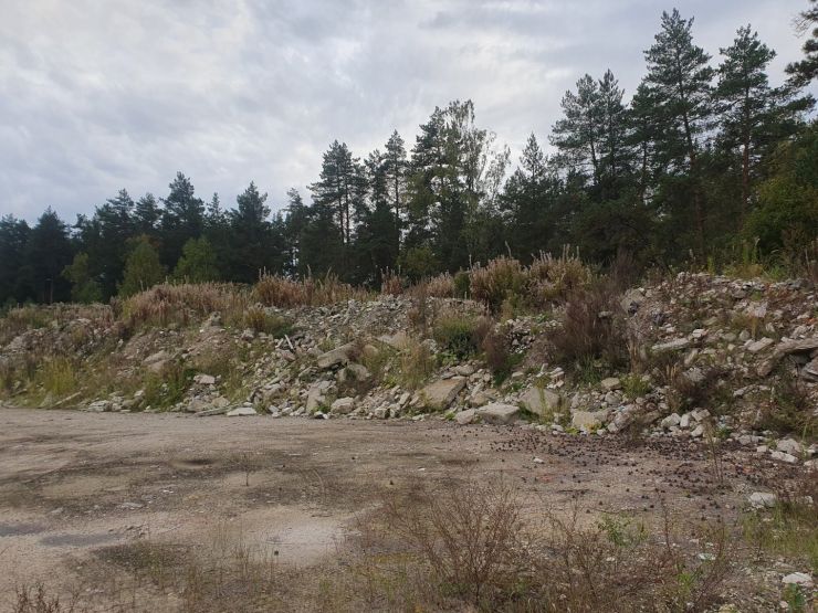 Куча земли и асфальта на месте спортплощадки. Фото: Ксения Ражева