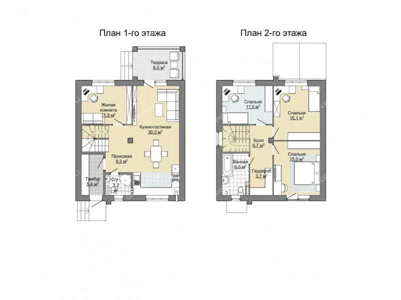 дом на 3-й Цветочной улице деревня Крутая