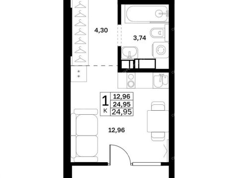 kvartira-studiya-v-granicah-ulic-strazh-revolyucii-gvardeycev-50-letiya-pobedy-evgeniya-nikonova-17 фото