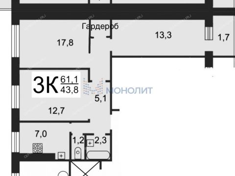 3-komnatnaya-ul-nogina-d-4 фото