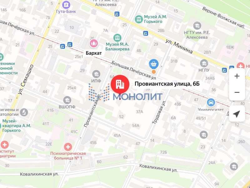 помещение под помещение свободного назначения на Провиантской улице