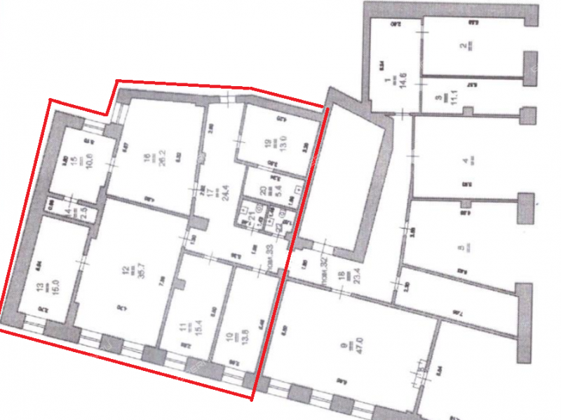 помещение под офис на площади Максима Горького