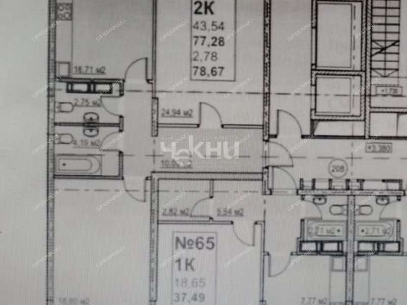 двухкомнатная квартира на улице Максима Горького дом 73