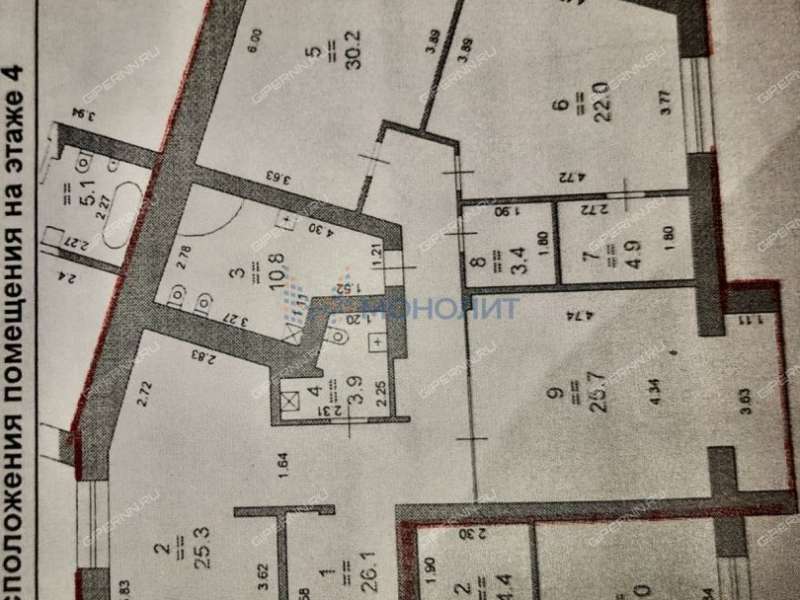 трёхкомнатная квартира на Варварской улице дом 40б