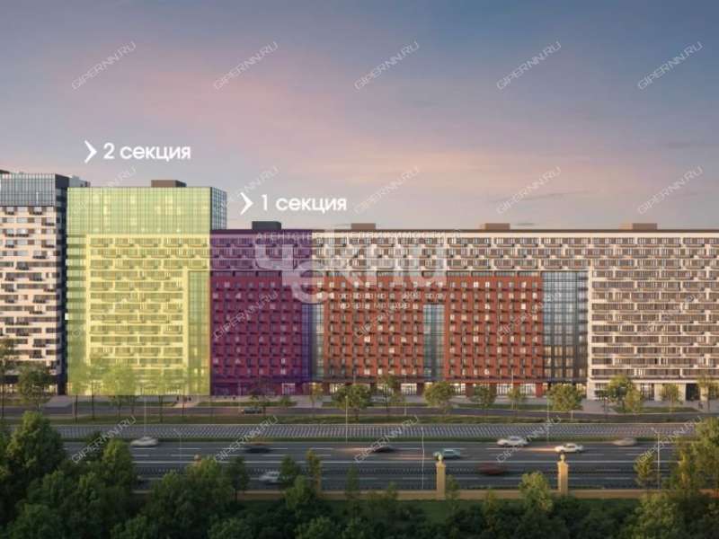 трёхкомнатная квартира в новостройке на Батумской улице