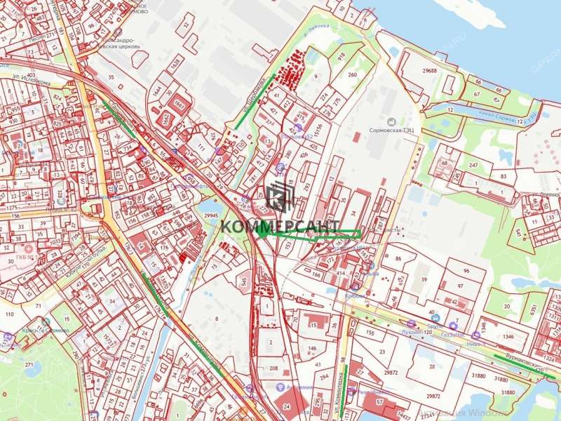 земельный участок под коммерческое использование в Сормовском районе Нижнего Новгорода