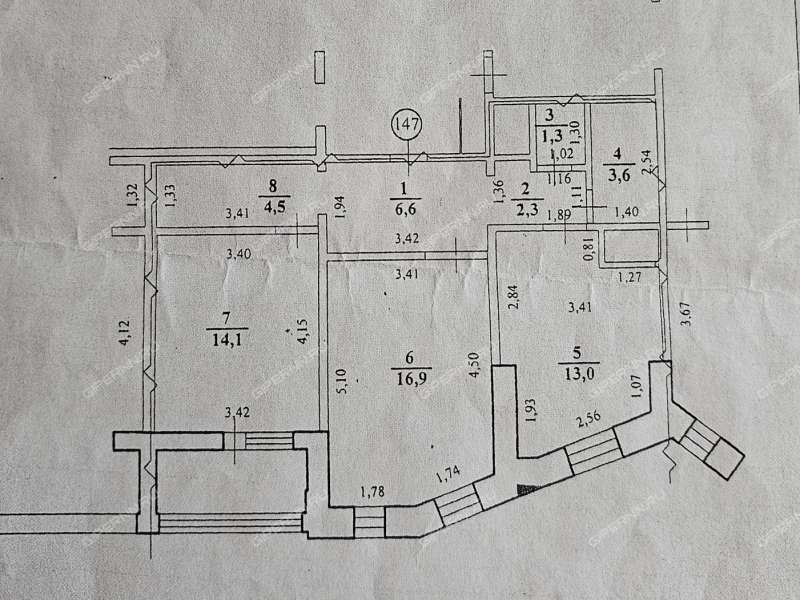 двухкомнатная квартира на улице Богдановича дом 2 к1