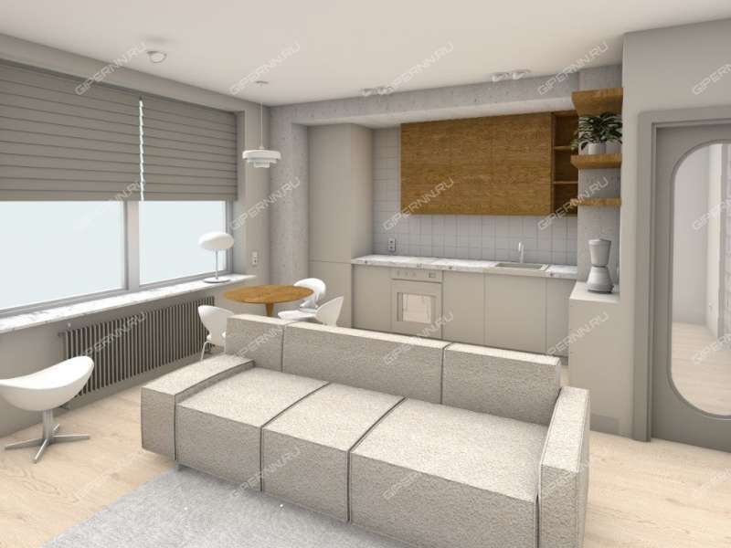 однокомнатная квартира на 2-й Оранжерейной улице дом 4А к2