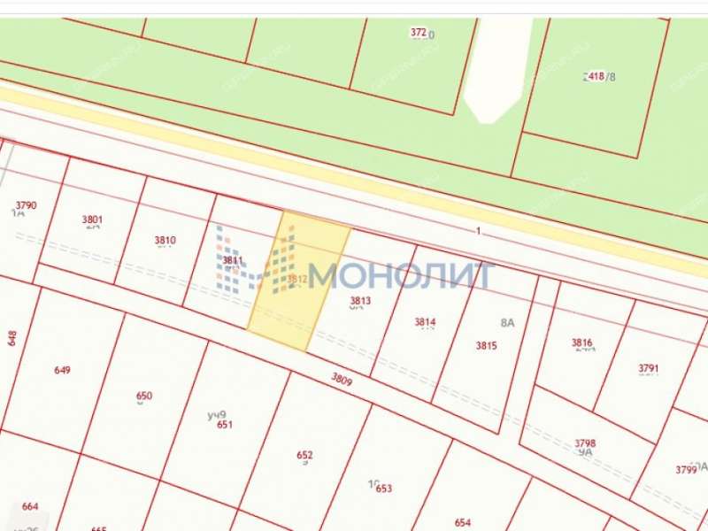 земельный участок 10 соток Светлая улица село Безводное