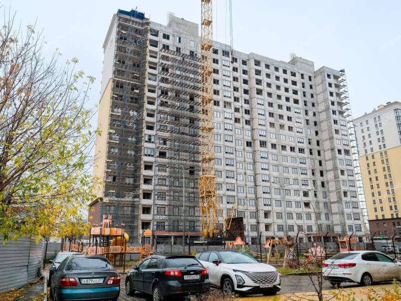 квартира-студия в новостройке в границах улиц Страж Революции, Гвардейцев, 50-летия Победы, Евгения Никонова, 17