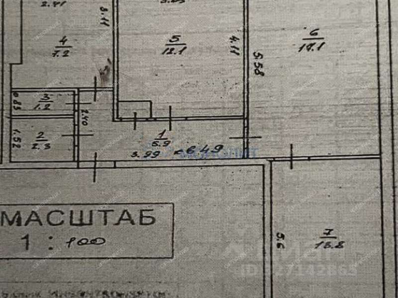 трёхкомнатная квартира на улице Пушкина дом 21