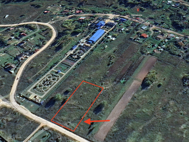 земельный участок 15 соток Центральный проезд деревня Кременки