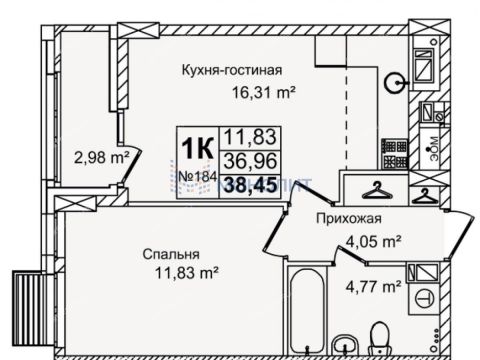 1-komnatnaya-ul-krasnyh-zor-23d фото