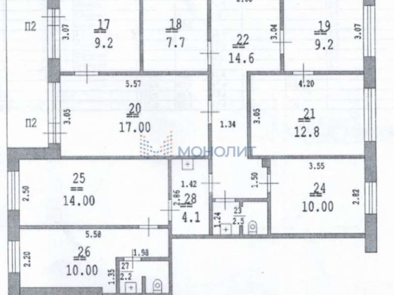 шестикомнатная квартира на улице Политбойцов дом 16