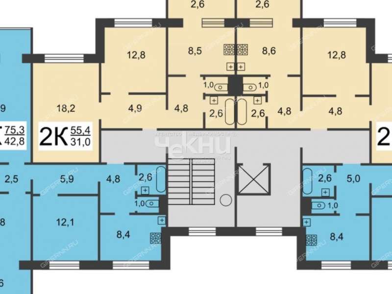 двухкомнатная квартира на Подворной улице дом 4