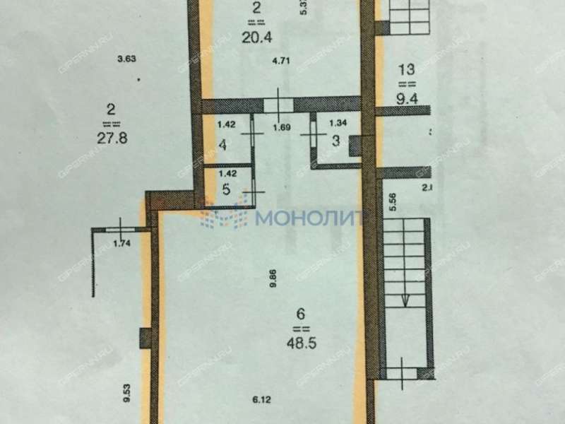 помещение под офис, торговую площадь на улице Германа Лопатина
