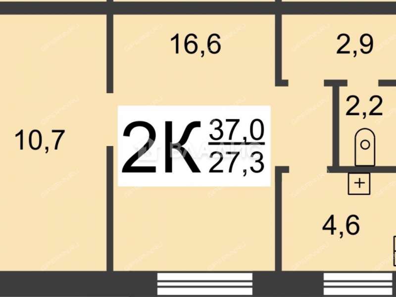 двухкомнатная квартира на улице Орбели дом 5